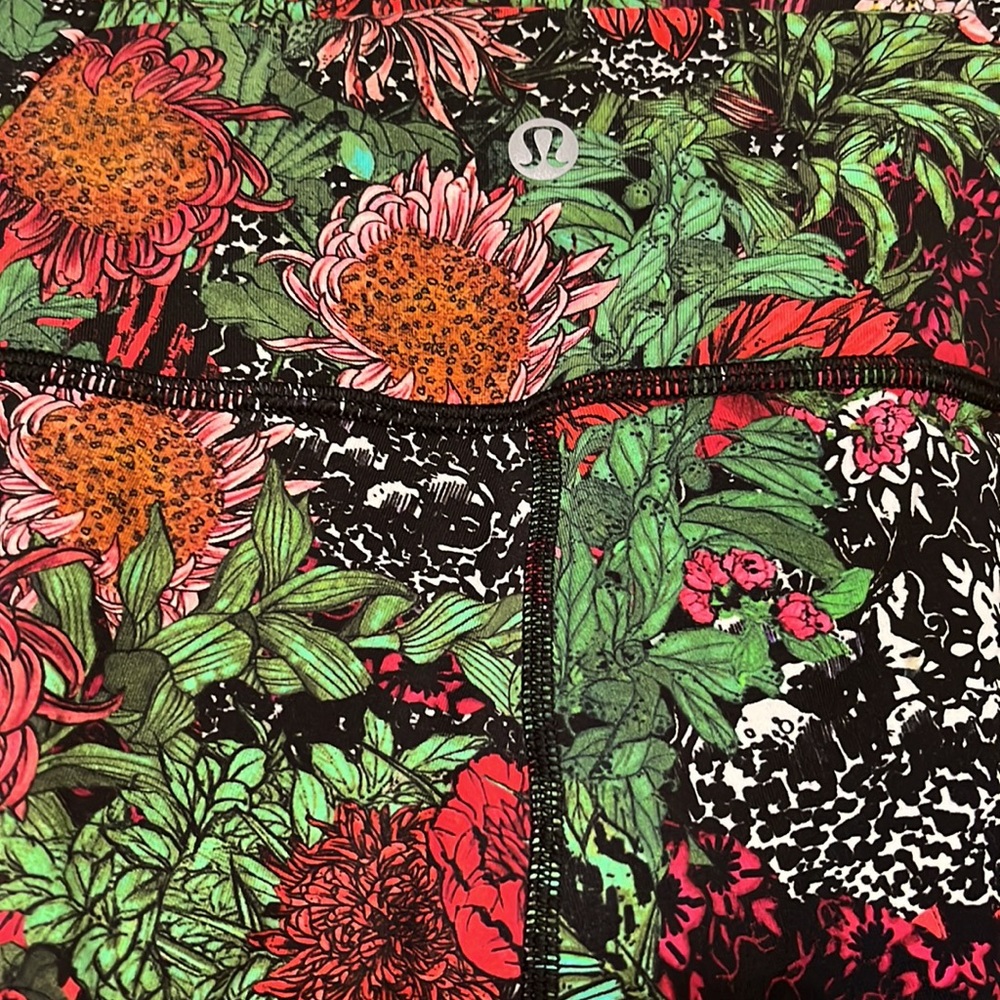 Lululemon Athletica Wunder Under Floral Leggings - Picture 14 of 16
